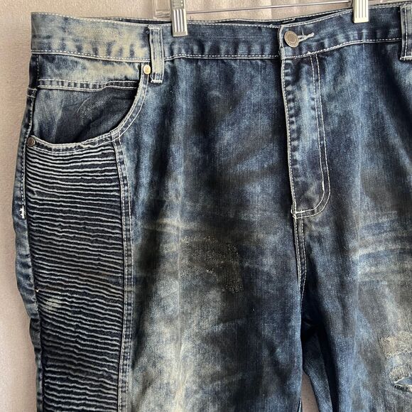 Men's Access Apparel Biker Jeans - Picture 3 of 14